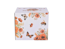 Afbeelding in Gallery-weergave laden, Porseleinen theepot op warmhoudplaat met bloemen - Klaprozen