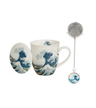 Afbeelding in Gallery-weergave laden, Theemok met theezeef en deksel – The Great Wave