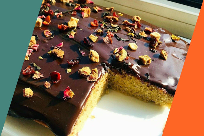 Chocolate cake recipe with Misty Green & Rose tea