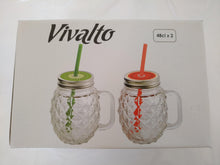 Load image into Gallery viewer, Bestel Summer fruit ice tea cup with straw and lid (Set of 2 cups) online bij Earl Orange.com
