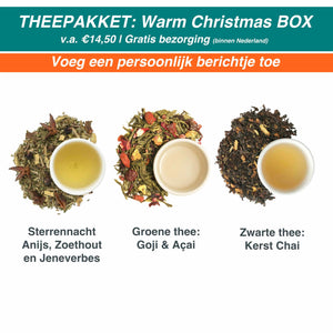 Bestel Theepakket: Warm Christmas Box (incl. kerstkaart) online bij Earl Orange.com